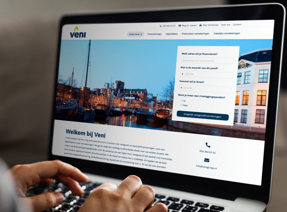 Veni Vastgoed Financiering vergelijken